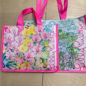 Lilly Pulitzer Vibrant Floral Reusable Totes